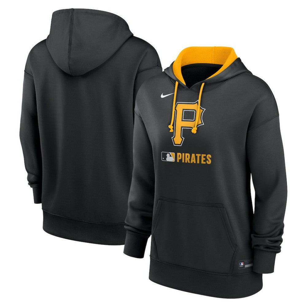 Pittsburgh Pirates Women's Authentic Collection Therma-FIT Hoodie Black | Nike