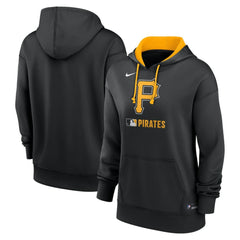Pittsburgh Pirates Women's Authentic Collection Therma-FIT Hoodie Black | Nike