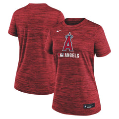 Los Angeles Angels Women's Authentic Collection Velocity Dri-FIT T-Shirt Red | Nike