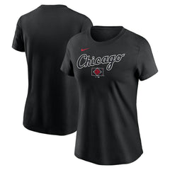Chicago White Sox Women's 2025 City Connect Wordmark T-Shirt Black | Nike