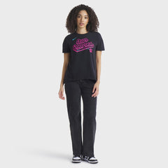 Miami Marlins Women's 2025 City Connect Flowy Fashion Tri-Blend Dri-FIT T-Shirt Black | Nike