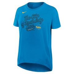 Philadelphia Phillies Women's 2025 City Connect Flowy Fashion Tri-Blend Dri-FIT T-Shirt Blue | Nike
