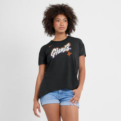 San Francisco Giants Women's 2025 City Connect Flowy Fashion Tri-Blend Dri-FIT T-Shirt Black | Nike
