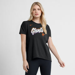 San Francisco Giants Women's 2025 City Connect Flowy Fashion Tri-Blend Dri-FIT T-Shirt Black | Nike