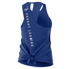 Los Angeles Dodgers Open-Back Crisscross Dri-FIT Tank Top Royal | Nike