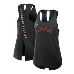 San Francisco Giants Open-Back Crisscross Dri-FIT Tank Top Black | Nike