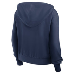 New York Yankees Women's Cropped Chill Full-Zip Hoodie Navy | Nike