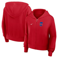 Philadelphia Phillies Women's Cropped Chill Full-Zip Hoodie Red | Nike