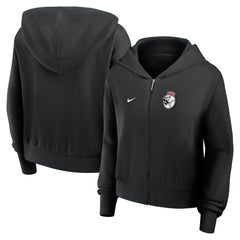 Cincinnati Reds Women's Cropped Chill Full-Zip Hoodie Black | Nike