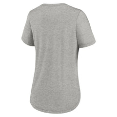 Philadelphia Phillies Women's Script Tri-Blend T-Shirt Heather Gray | Nike