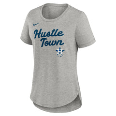 Houston Astros Women's Script Tri-Blend T-Shirt Heather Gray | Nike