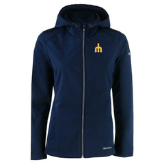 Seattle Mariners Cutter & Buck Women's Evoke Eco Softshell Recycled Full-Zip Jacket Navy