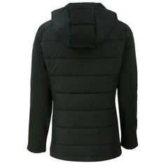 San Francisco Giants Cutter & Buck Women's Evoke Hybrid Eco Softshell Recycled Full-Zip Hoodie Jacket Black