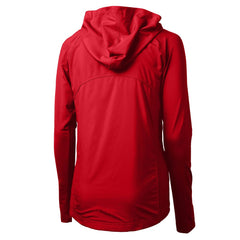 Cleveland Guardians Cutter & Buck Women's Adapt Eco Knit Hybrid Recycled Full-Zip Hoodie Red