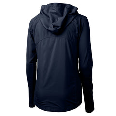 Los Angeles Dodgers Cutter & Buck Women's Adapt Eco Knit Hybrid Recycled Full-Zip Hoodie Navy