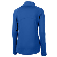 Los Angeles Dodgers Cutter & Buck Women's DryTec Adapt Eco Knit Stretch Recycled Raglan Half-Zip Top Royal