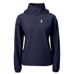 Chicago Cubs Cutter & Buck Women's Cooperstown Collection Charter Eco Recycled Half-Zip Anorak Jacket Navy