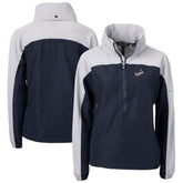 Los Angeles Dodgers Cutter & Buck Women's Charter Eco Recycled Half-Zip Anorak Jacket Navy