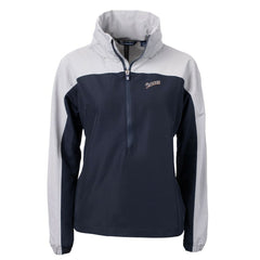 San Diego Padres Cutter & Buck Women's Cooperstown Collection Charter Eco Recycled Half-Zip Anorak Jacket Navy