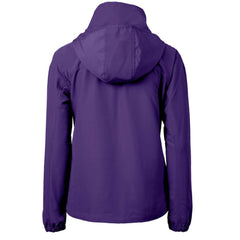 Colorado Rockies Cutter & Buck Women's Charter Eco Recycled Full-Zip Jacket Purple