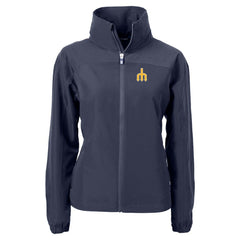 Seattle Mariners Cutter & Buck Women's Charter Eco Recycled Full-Zip Jacket Navy