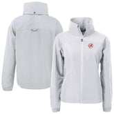 New York Yankees Cutter & Buck Women's Cooperstown Collection Charter Eco Recycled Full-Zip Jacket Gray