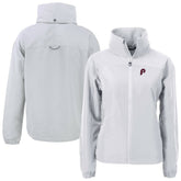 Philadelphia Phillies Cutter & Buck Women's Cooperstown Collection Charter Eco Recycled Full-Zip Jacket Gray
