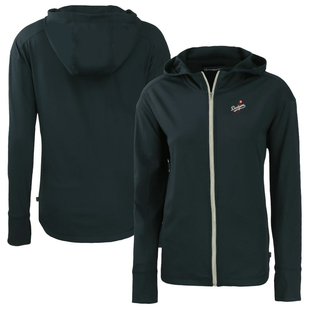 Los Angeles Dodgers Cutter & Buck Women's Daybreak Eco Recycled Full-Zip Hoodie Jacket Navy