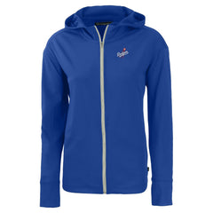 Los Angeles Dodgers Cutter & Buck Women's Daybreak Eco Recycled Full-Zip Hoodie Jacket Royal