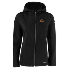 Houston Astros Cutter & Buck Women's Evoke Eco Softshell Recycled Full-Zip Jacket Black