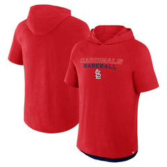 St. Louis Cardinals Clubhouse Optimal Play Raglan Hoodie T-Shirt Red