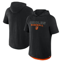 Baltimore Orioles Clubhouse Optimal Play Raglan Hoodie T-Shirt Black