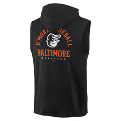 Baltimore Orioles Fire Speed Sleeveless Pullover Hoodie Black