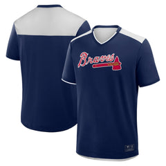 Atlanta Braves Walk Off V-Neck T-Shirt Navy