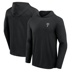 Philadelphia Phillies Front Office Power Mono Long Sleeve Hoodie T-Shirt Black