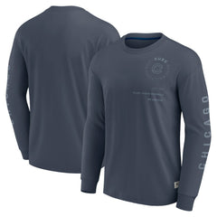 Chicago Cubs Elements Future Ground Tonal Info Long Sleeve T-Shirt Blue