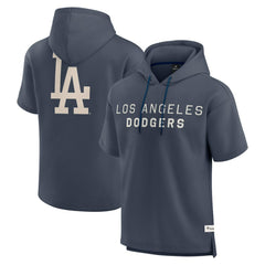 Los Angeles Dodgers Elements Future Ground Lettering Short Sleeve Pullover Hoodie Blue