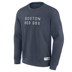 Boston Red Sox Elements Future Ground Lettering Pullover Sweatshirt Blue