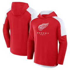 Detroit Red Wings Fanatics Meta Game Transitional Pullover Hoodie Red