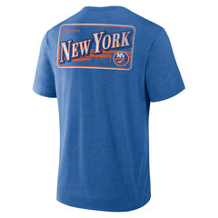 New York Islanders Fanatics Fan Lanes Tri-Blend T-Shirt Heather Royal