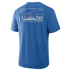 Tampa Bay Lightning Fanatics Fan Lanes Tri-Blend T-Shirt Heather Blue