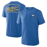 Buffalo Sabres Fanatics Fan Lanes Tri-Blend T-Shirt Heather Royal