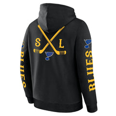 St. Louis Blues Fanatics Big City Legacy Fleece Pullover Hoodie Black