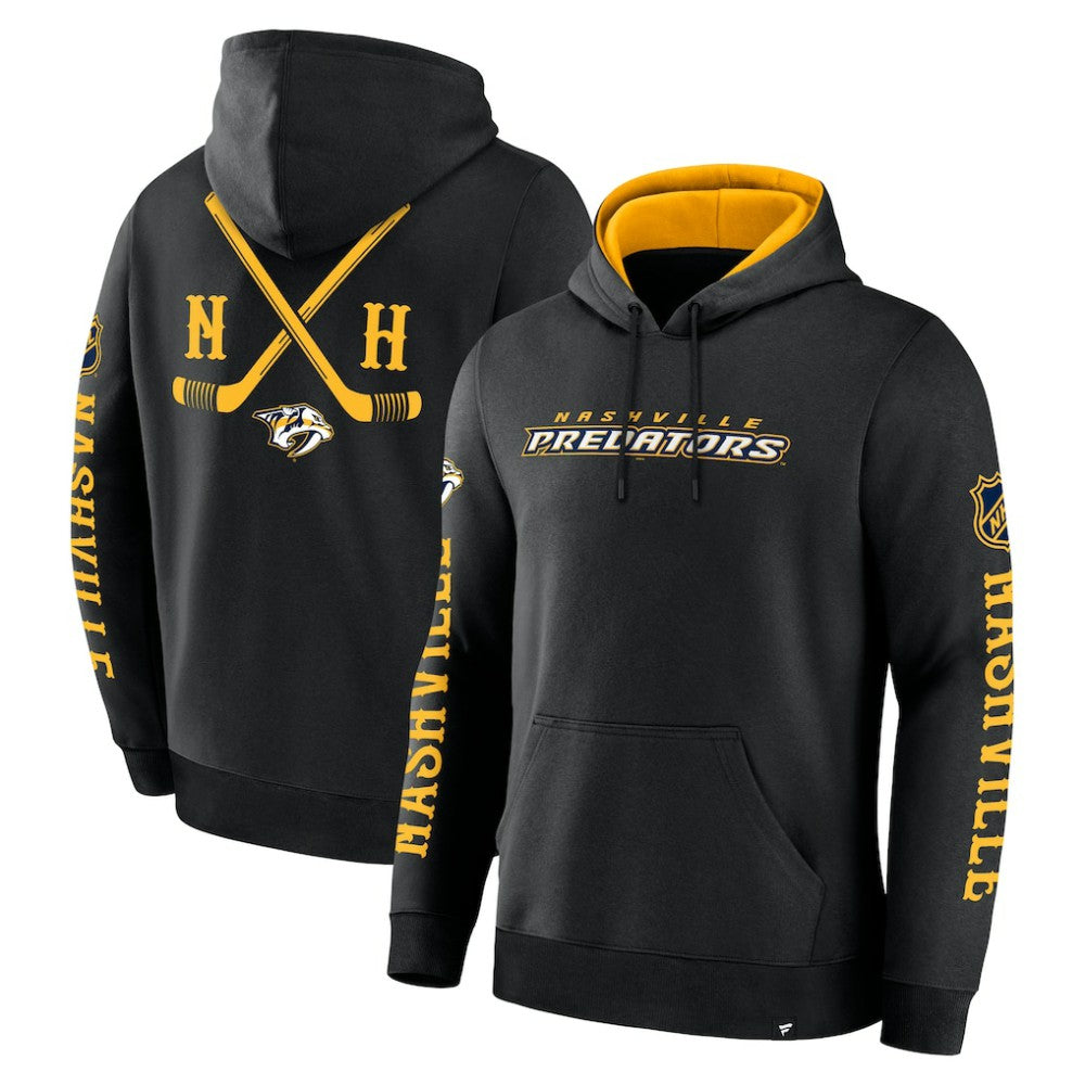 Nashville Predators Fanatics Big City Legacy Fleece Pullover Hoodie Black