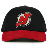 New Jersey Devils American Needle Burnett Adjustable Hat Black/Red