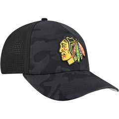 Chicago Blackhawks American Needle Valin Camo Super Tech Vented Adjustable Hat Black