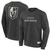 Vegas Golden Knights Fanatics Elements Future Ground Lettering Pullover Sweatshirt Charcoal