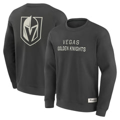 Vegas Golden Knights Fanatics Elements Future Ground Lettering Pullover Sweatshirt Charcoal