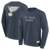 St. Louis Blues Fanatics Elements Future Ground Lettering Pullover Sweatshirt Blue