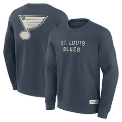 St. Louis Blues Fanatics Elements Future Ground Lettering Pullover Sweatshirt Blue